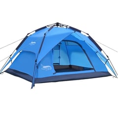 GENERICO - Camping Carpa Armado Automatico 3-4 Personas Doble Capa