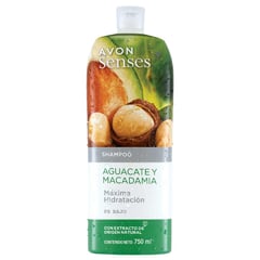 AVON - Senses Shampoo Aguacate y Macadamia Máxima Hidratación - 750 ml