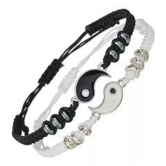 GENERICO - Pulsera Manillas Yin Yang Parejas Amor Y Conexion Tai Chi