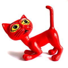 EGG PRODUCTOS DE PAZ - Figura Decorativa Gato Rojo