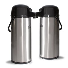 HOME ELEMENTS - 2 Termos Para Cafe Termo En Acero Inoxidable Termo 1,9 Lts