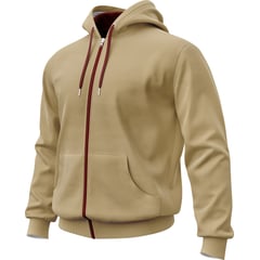 GENERICO - Hoodie Buzo con cremallera Algodon Perchado 280Gr Seven One - Hombre