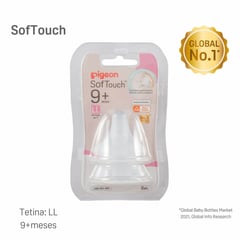 PIGEON - Tetina Softouch WN3 Talla 2L 9 meses