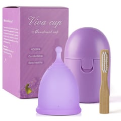 GENERICO - Kit Copa Menstrual + Vaso Esterilizador Talla L