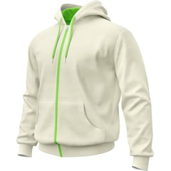 SEVEN ONE - Hoodie Buzo con cremallera Algodon Perchado 280Gr - Hombre