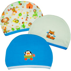 GENERICO - Juego Gorros x 3 Para Bebe Niño Glotoncitos - Multicolor