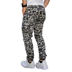 RAMBED - PANTALON CARGO CAMUFLADO HOMBRE EN DRIL