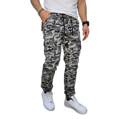 RAMBED - PANTALON CARGO CAMUFLADO HOMBRE EN DRIL