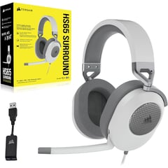 CORSAIR - Auriculares Hs65 Surround Blanco