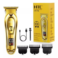 HTC - Maquina Peluqueria Cortadora De Pelo At-176 Recargable