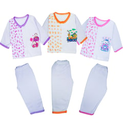 GENERICO - Conjunto x 3 para bebe glotoncitos - multicolor 0-3 meses.