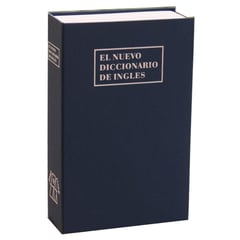 FIXSER - Libro Seguridad con llave Azul 25 X 20 X 7,5 cm