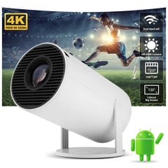 GENERICO - Proyector Portatil Full Hd Led 600 Lumens WIFI Con Android