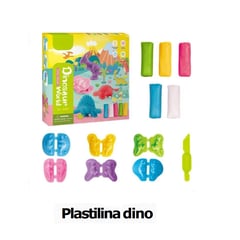 ART CREATION - CAJA DE PLASTILINA DINO JUEGO DIDACTICO PARA NIÑOS +3 AÑOS