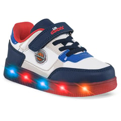 LOS GOMOSOS - Tenis con Luces Apisol Azul O-Blanco para Niño