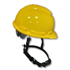 INSAFE - Casco De Seguridad Amarillo + Barbuquejo Tres Puntos