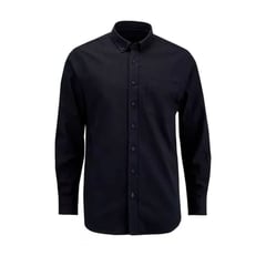 GENERICO - Camisa Oxford Negra Dotacion Empresarial Clásica Moda