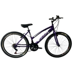 ATILA - Bicicleta MTB para Mujer rin 26 con 18 cambios Morada