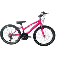 ATILA - Bicicleta MTB para Niña rin 24 con 18 cambios Rosa