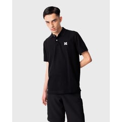 ALTPARD - Camiseta polo negra con logo bordado