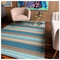 GENERICO - ALFOMBRA KELLIM IC 13516 TURQUOISE 180X280CM