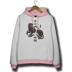 SEVEN ONE - HOODIE CASUAL CON ESTAMPADO - DAMA