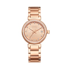 LOIX - Reloj mujer L1232-1 Oro rosa con tablero oro rosa