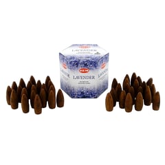 HEM - Incienso Conos De Reflujo Aroma Lavanda Caja x 40