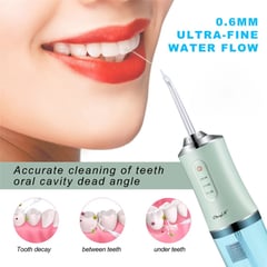 GENERICO - Set Dental Oral Irrigador Impermeable Limpiador de Dientes Verde