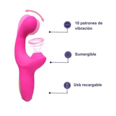 LUST - Vibrador doble estimulación con palmoteo