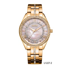 LOIX - Reloj mujer L1227-2 Oro rosa con tablero rosa nácar