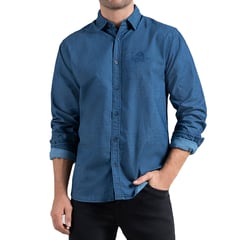 CROYDON - Camisa Deivid Azul para Hombre