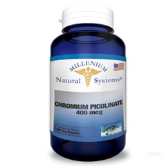 MILLENIUM NATURAL SYSTEM - Chromium Picolinate 400 mcg x 100 Softgels Natural System