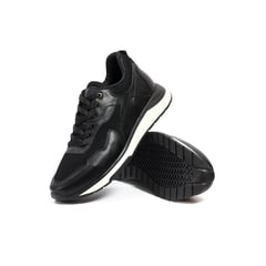 GENERICO - TENIS CUERO NEGRO MOOPY BOSS 01