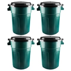 ENERGY PLUS - Kit X4 Canecas Tanque Grande Multiuso Plástica 70L con Tapa