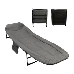 SUBE - Cama Plegable Acolchada Reclinable Camping Exterior Portátil