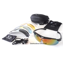 GENERICO - Gafas Ciclismo Policia Oakley Militar Patinaje 5 Lentes