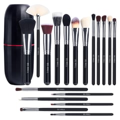 GENERICO - Brochas de Maquillaje Bs-Mall Set de 18 piezas Make Up Estuche Negro