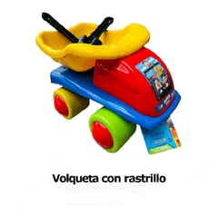 HAPPY - VOLQUETA CON RASTRILLO JUEGO PARA NIÑOS +3 AÑOS