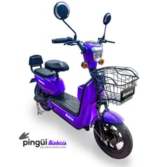 BIOBICI - Bicicleta Eléctrica Pingüi Biobicis 2024 Color Morado 350W