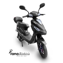 BIOBICI - Bicicleta Eléctrica RANA Biobicis 2025 EXTRAIBLE Negro 350W