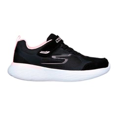 SKECHERS - TENIS NEGRO PARA NIÑA SK GO RUN 400 V2 GUSTO RACER BLACK