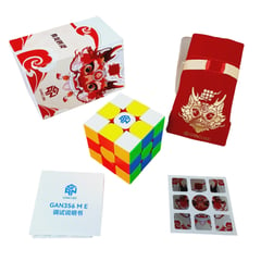 GAN - 356 M E Rojo Dragon Cubo Rubik 3x3 Magnético Limitado