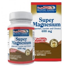 HEALTHY AMERICA - Super Magnesio 400mg 100 Softgels