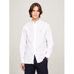 TOMMY HILFIGER - Camisa blanca de popelín core flex