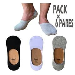 GENERICO - Medias Para Hombre Invisibles Pack x 6 pares