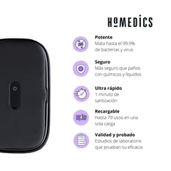 HOMEDICS - Sanitizador esterilizador UV portable