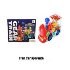 GEAR MOBILE - TREN TRANSPARENTE JUGUETE PARA NIÑOS +3 AÑOS