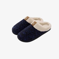 ROCKDOVE - Pantuflas Para Hombre Confortables Azul Oscuro