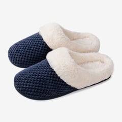 ROCKDOVE - Pantuflas Para Mujer Confortables Azul Navyblanco